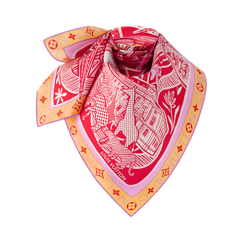 Jardin Des Plantes Square 90 . in Women's Accessories Silk Squares and Bandeaus collections by Louis Vuitton (Product zoom)