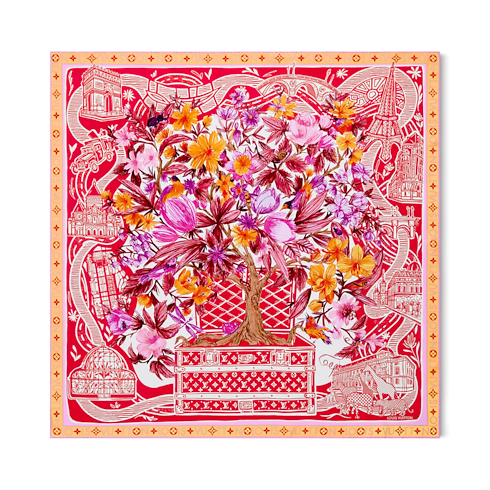 Jardin Des Plantes Square 90 . in Women's Accessories Silk Squares and Bandeaus collections by Louis Vuitton (Product zoom)