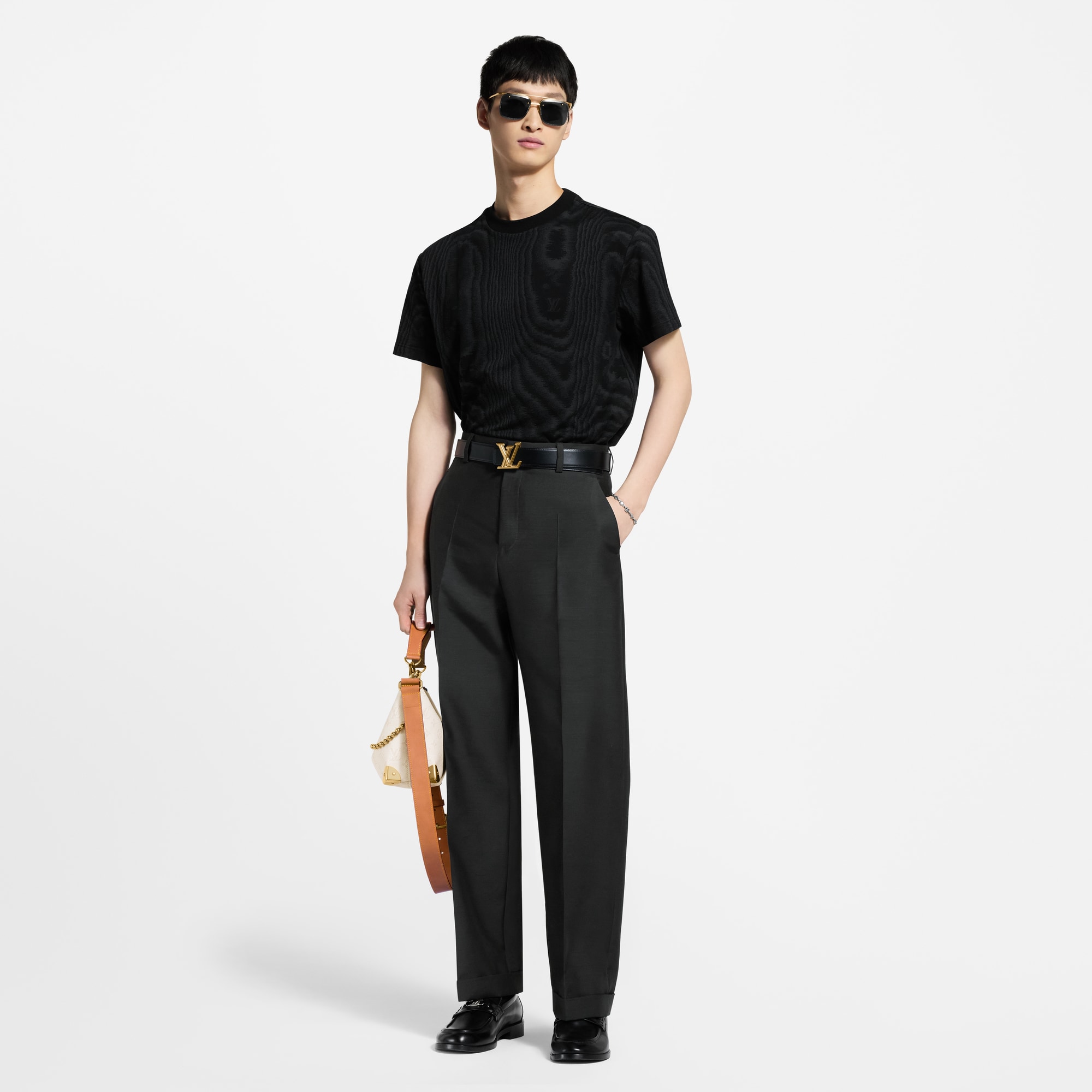 Jersey Jacquard T-Shirt  in Men