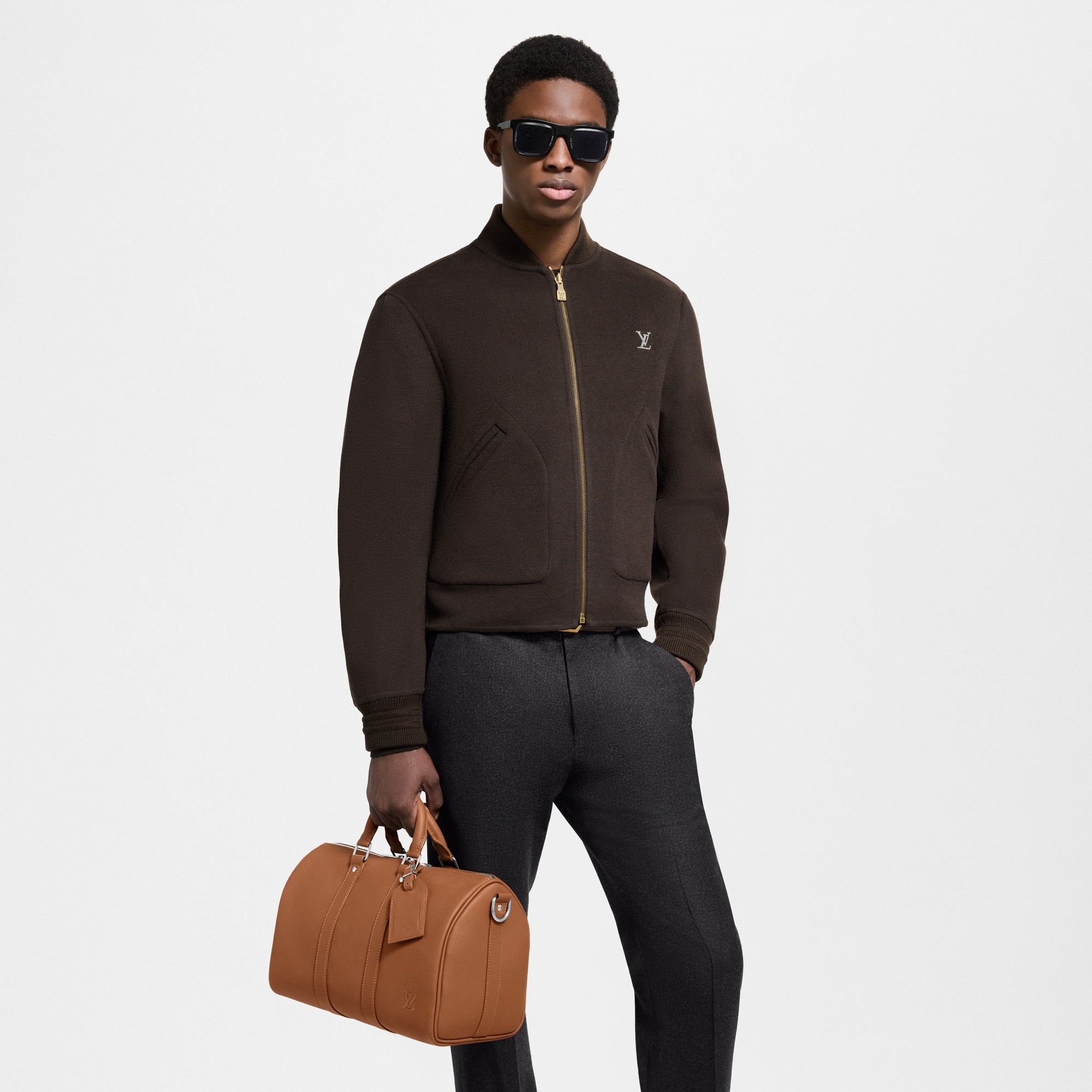 Keepall Bandoulière 35 LV Aerogram in Bags and Small Leather Goods