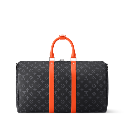 Keepall Bandoulière 45 Monogram Eclipse in Bags and Small Leather Goods's Men Bags LV Icons collections by Louis Vuitton (Product zoom)