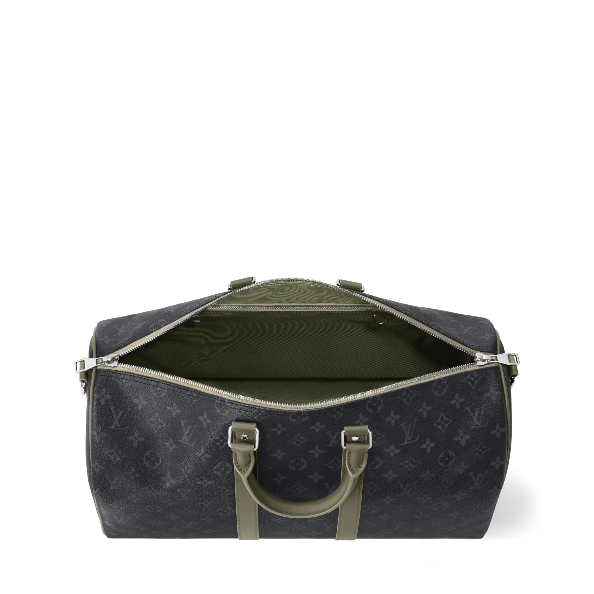 louis vuitton dark green leather men's weekender travel duffle bag Emerald Louis Vuitton Taiga Kendall Travel
