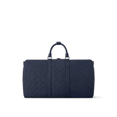 Keepall Bandoulière 50 Monogram Shadow in Bags and Small Leather Goods's Men Bags LV Icons collections by Louis Vuitton (Product zoom)