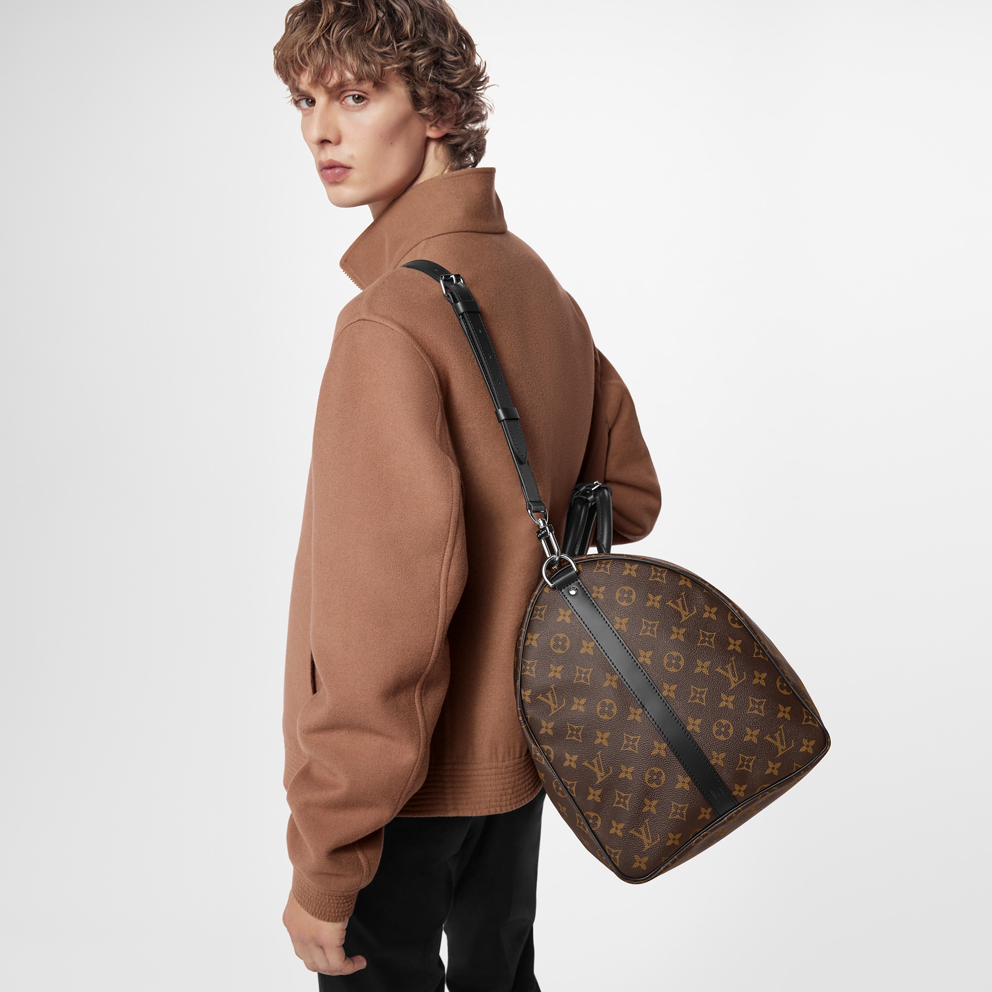 Keepall Bandoulière 55 Monogram Macassar in Bags and Small Leather Goods