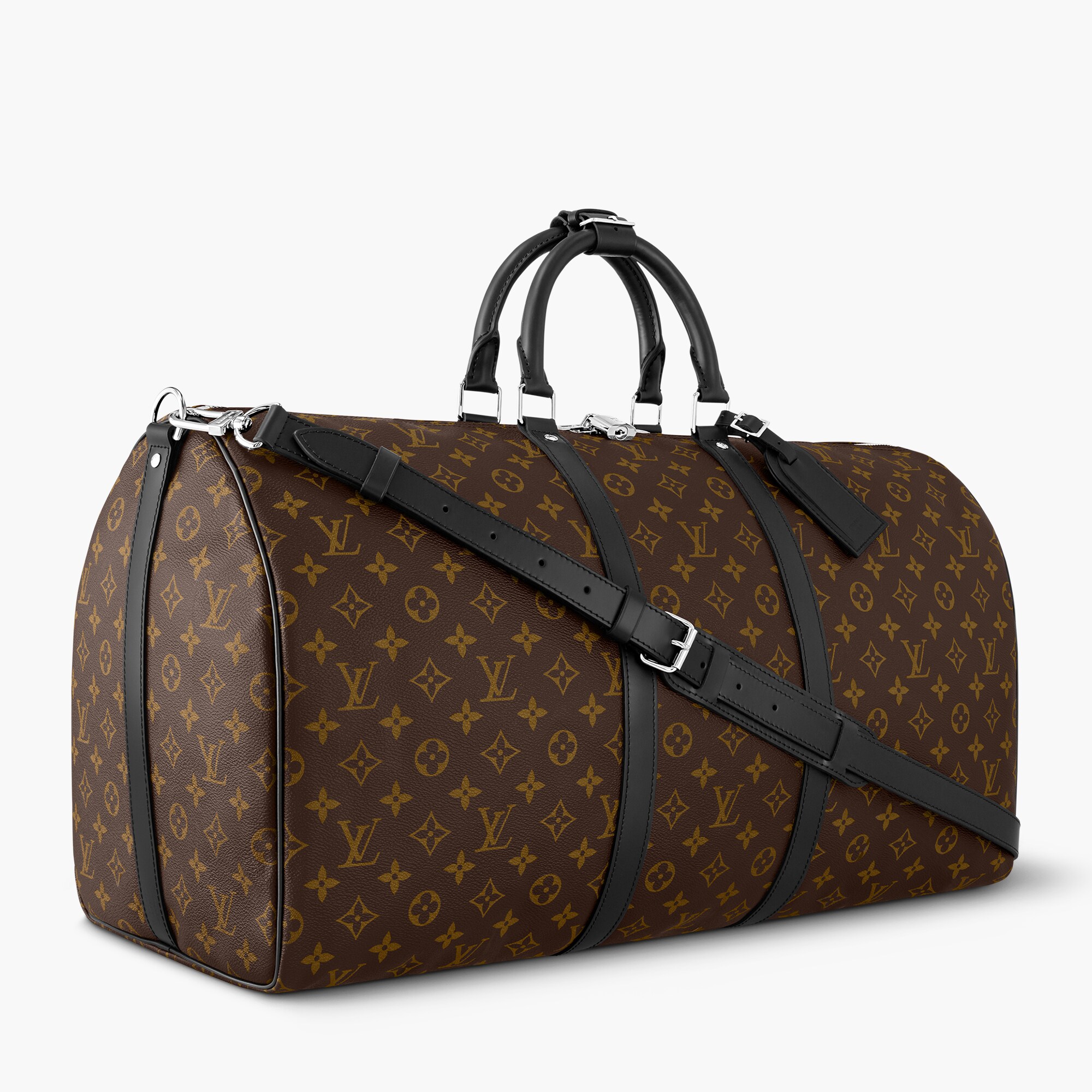 Keepall Bandoulière 55 Monogram Macassar Personalisation Leather