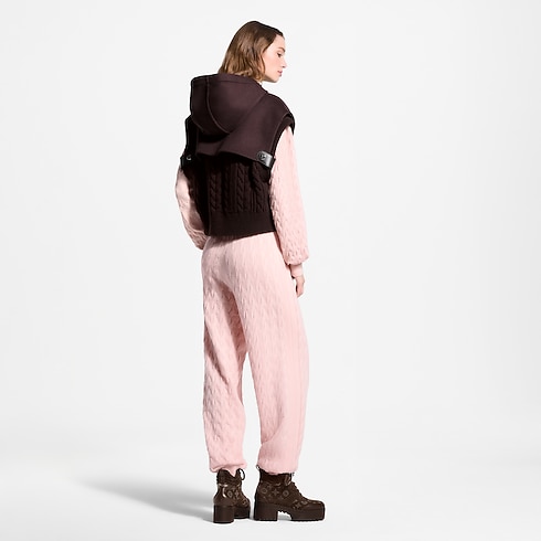Knit Insert Zip-Up Gilet in Women's Ready-to-Wear Coats and Jackets collections by Louis Vuitton (Product zoom)
