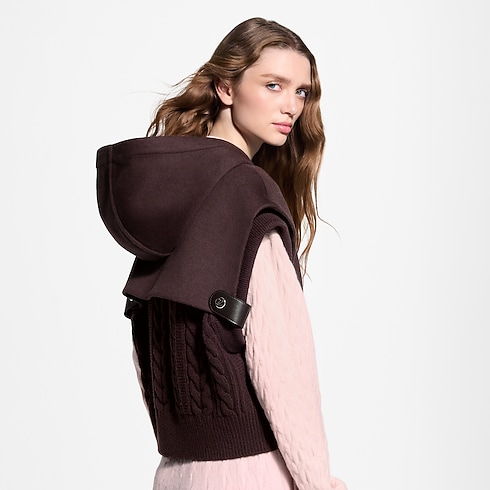 Knit Insert Zip-Up Gilet in Women's Ready-to-Wear Coats and Jackets collections by Louis Vuitton (Product zoom)
