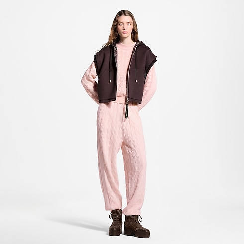 Knit Insert Zip-Up Gilet in Women's Ready-to-Wear Coats and Jackets collections by Louis Vuitton (Product zoom)