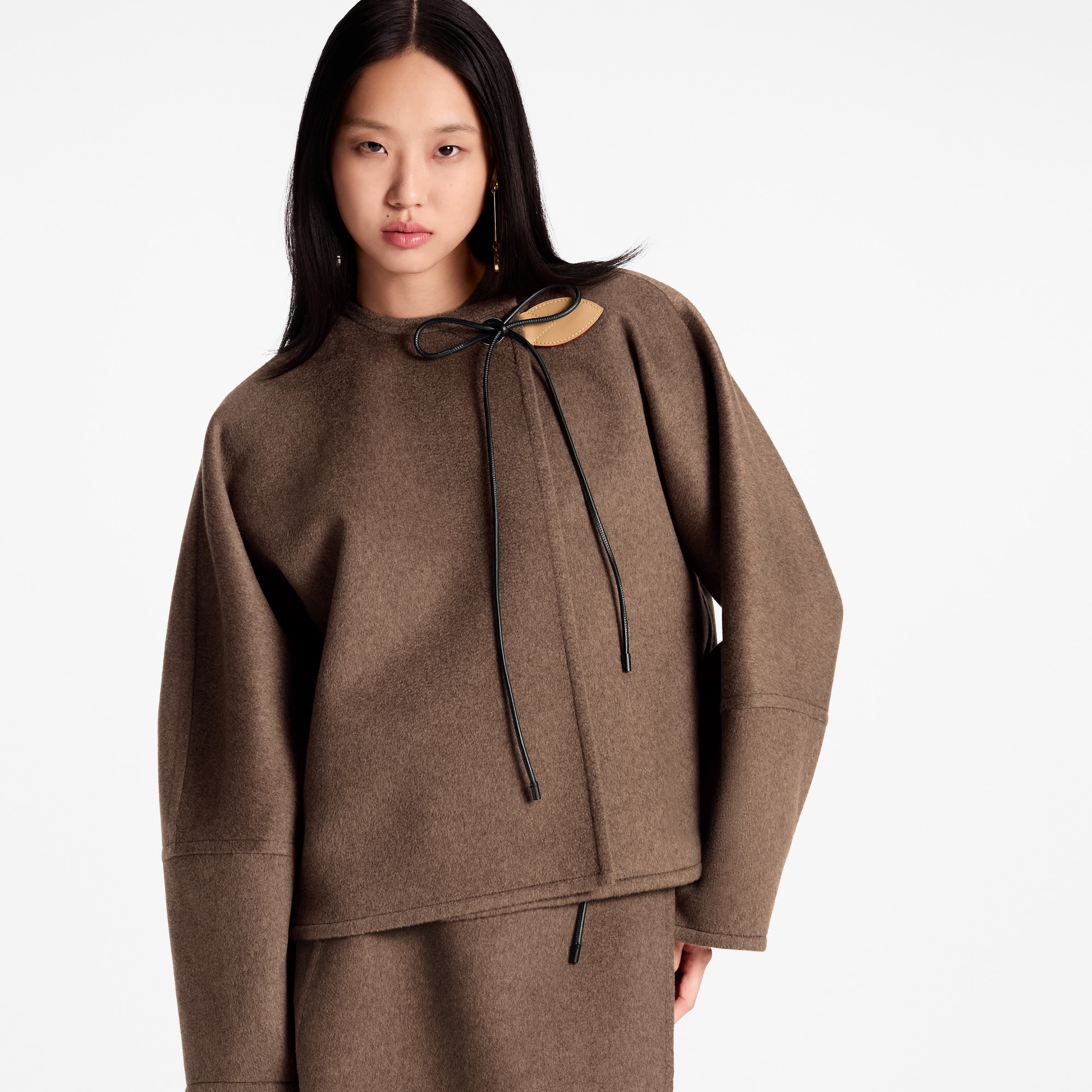 Lace Tie Balloon Sleeve Jacket  in Women