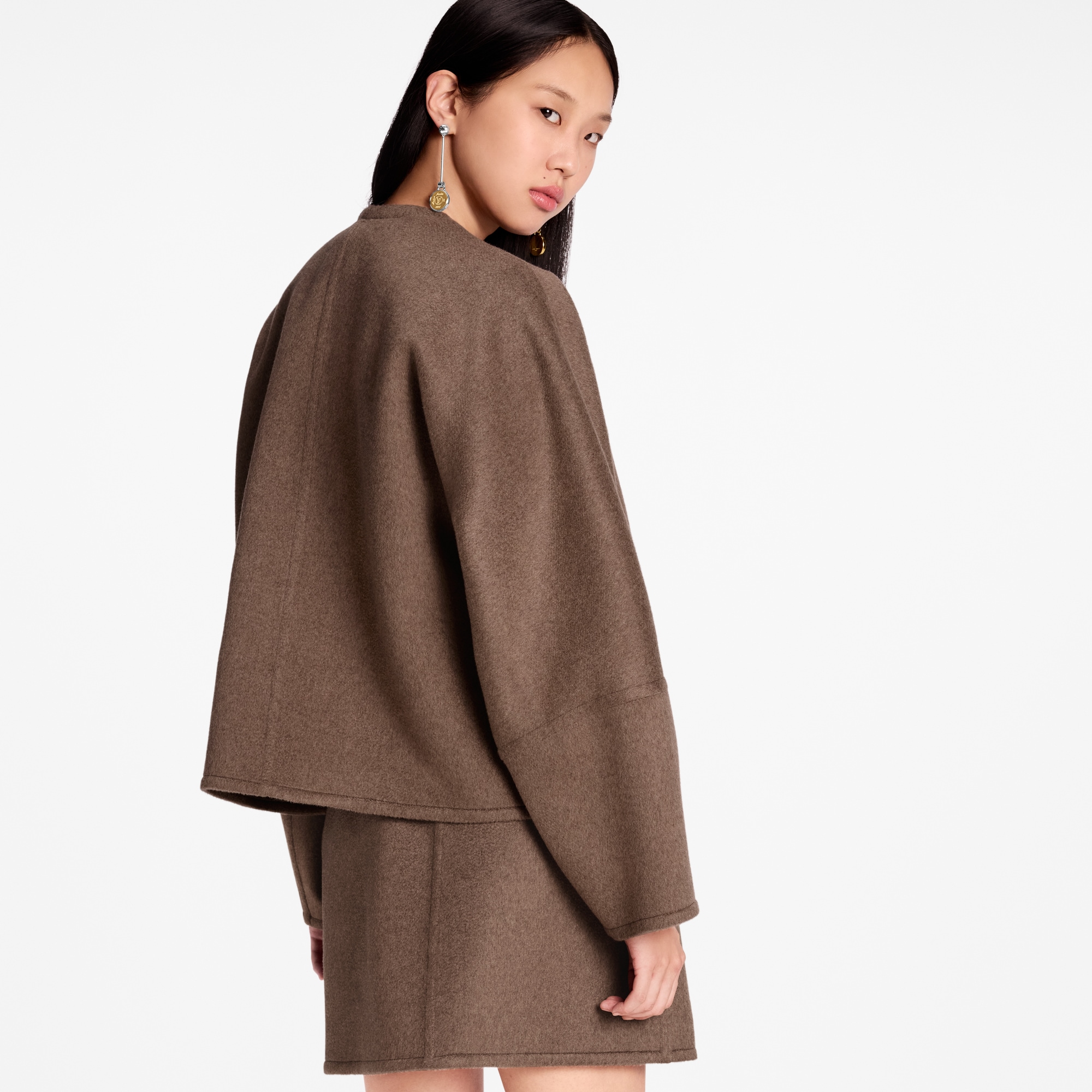 Lace Tie Balloon Sleeve Jacket  in Women