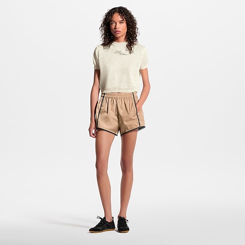 Lace Trim Jogging Shorts in Women's High Summer } collections by Louis Vuitton (Product zoom)