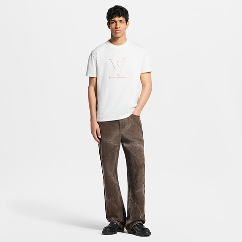Laser Cut Signature T-Shirt worn view