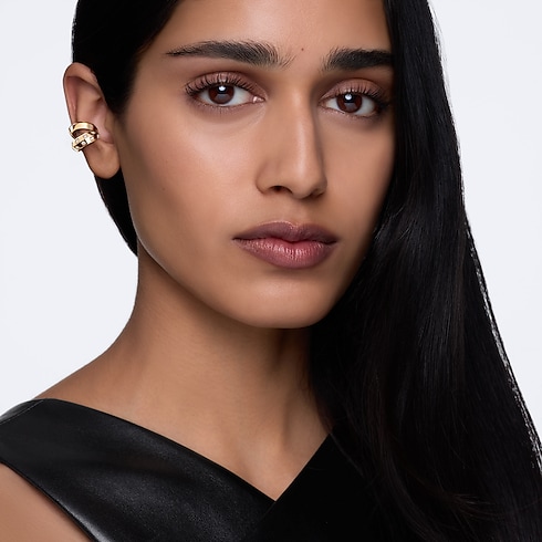 Le Damier de Louis Vuitton Double Earcuff, Yellow Gold and Diamonds in Jewellery's Categories Earrings collections by Louis Vuitton (Product zoom)