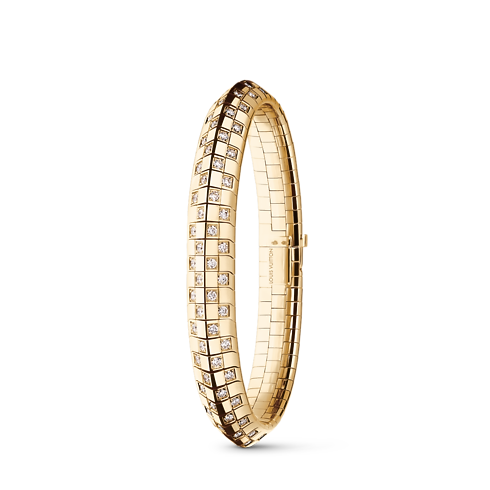 Le Damier de Louis Vuitton Double Row Bracelet, Yellow Gold and Diamonds in Jewellery's Categories Bracelets collections by Louis Vuitton (Product zoom)