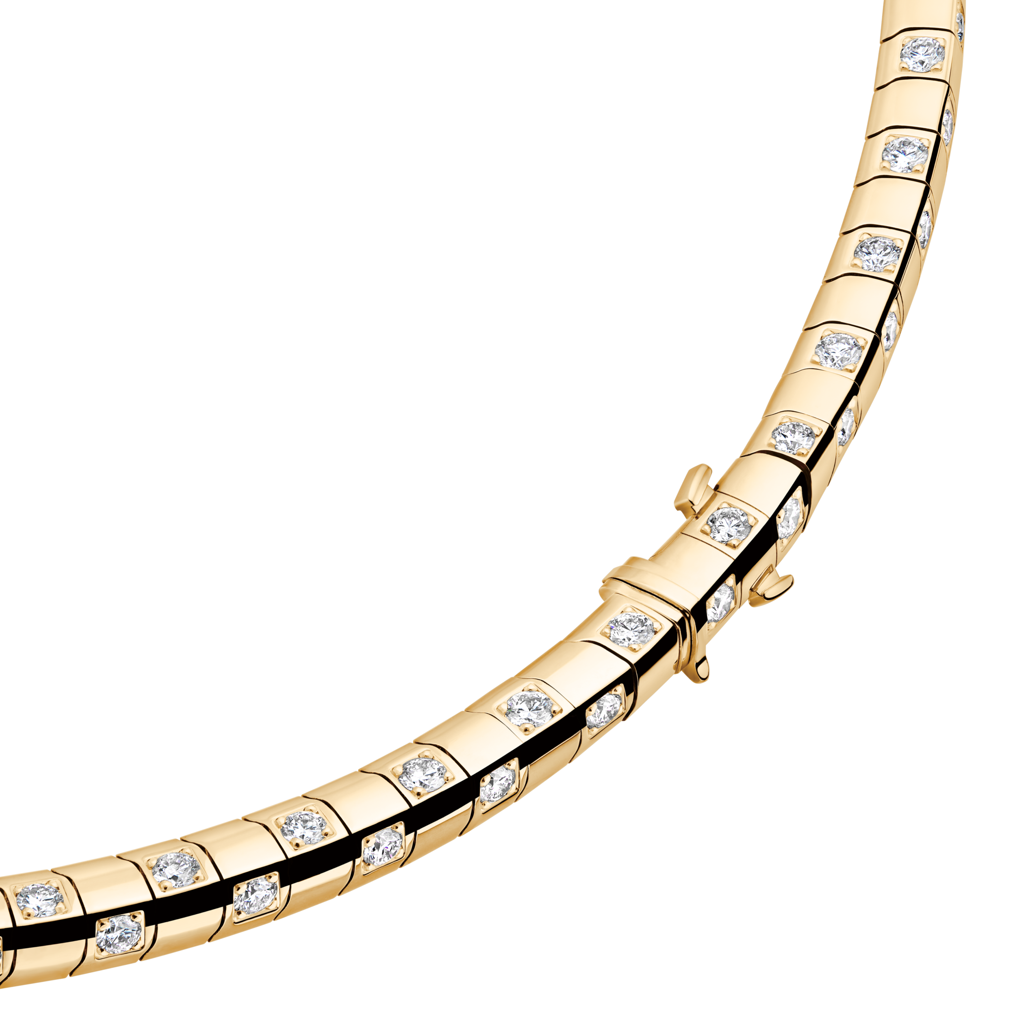 Le Damier de Louis Vuitton Medium Necklace, Yellow Gold and Diamonds - Long  in Jewellery