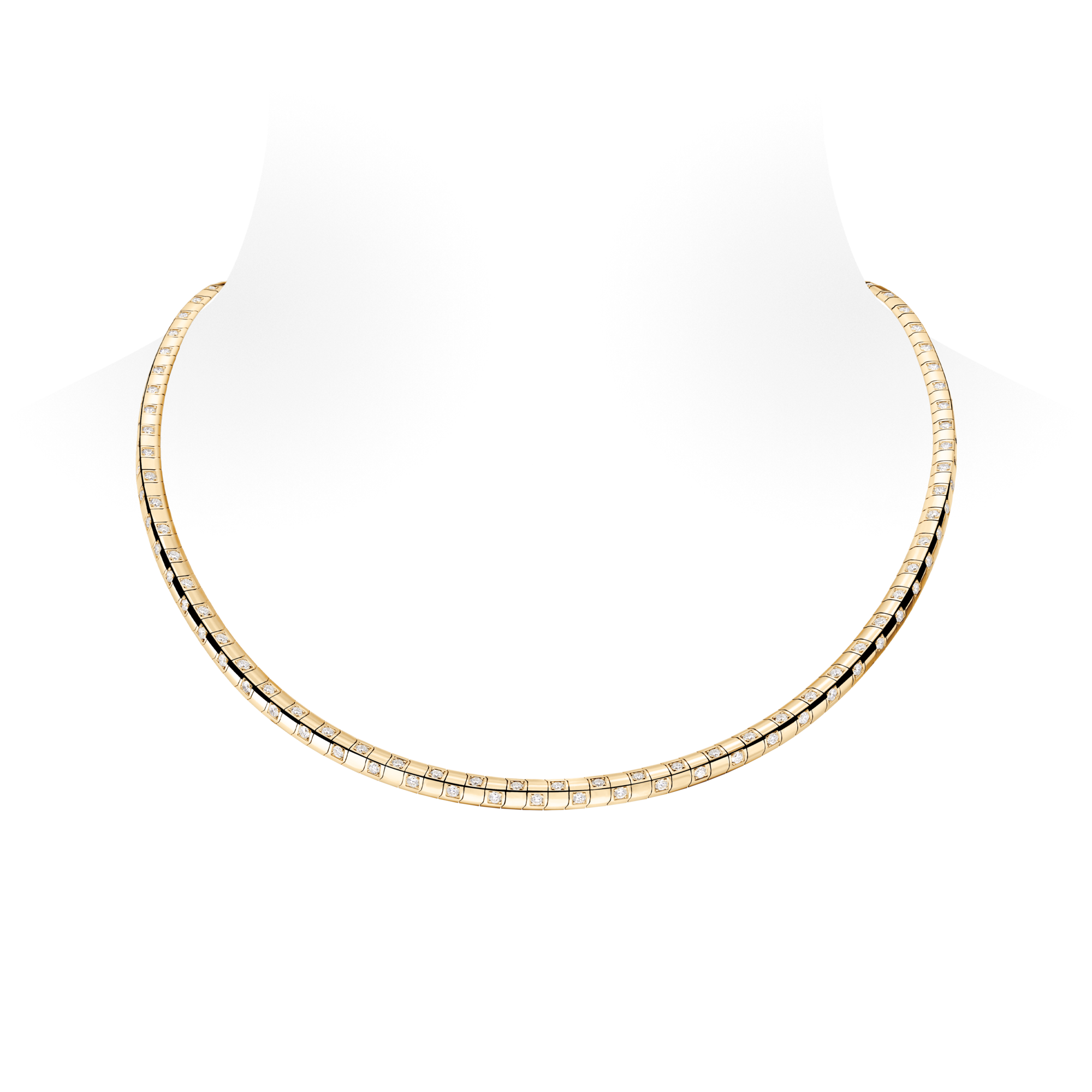 Le Damier de Louis Vuitton Medium Necklace, Yellow Gold and Diamonds - Long  in Jewellery