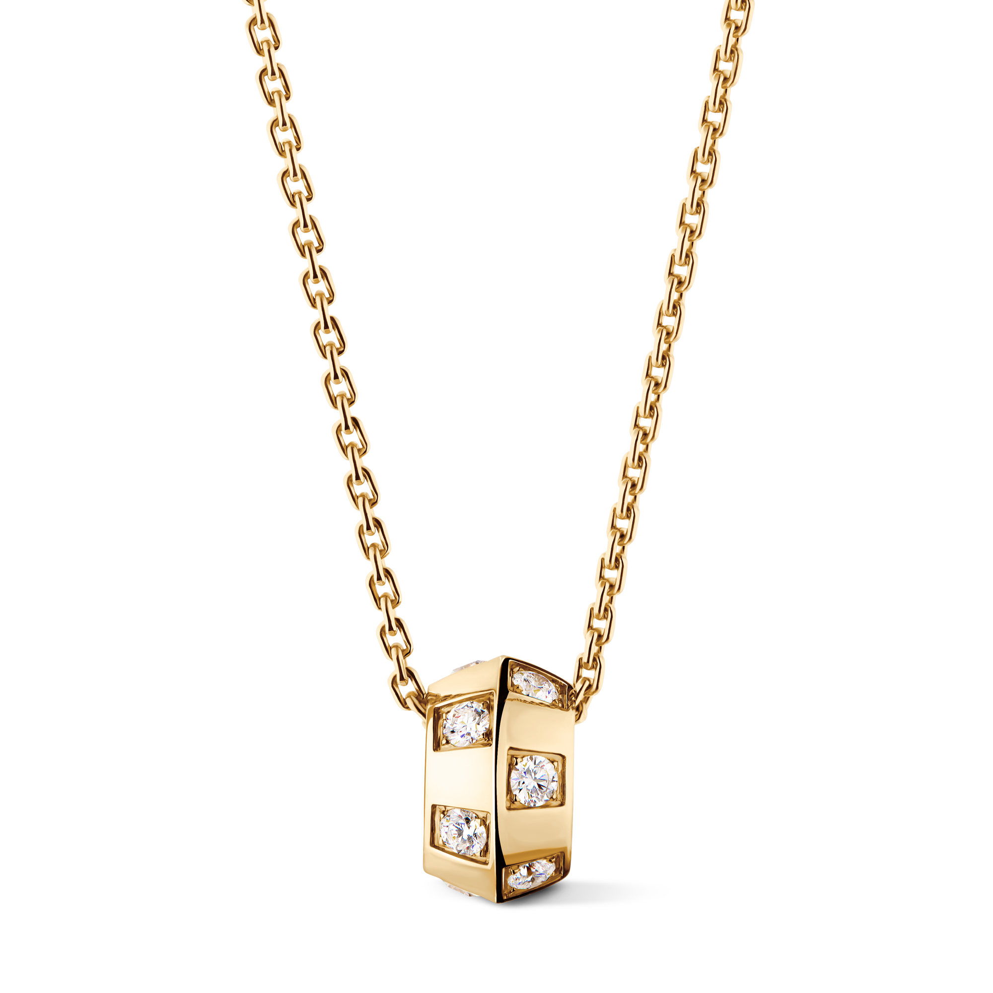 Le Damier de Louis Vuitton Pendant, Yellow Gold and Diamonds  in Jewellery