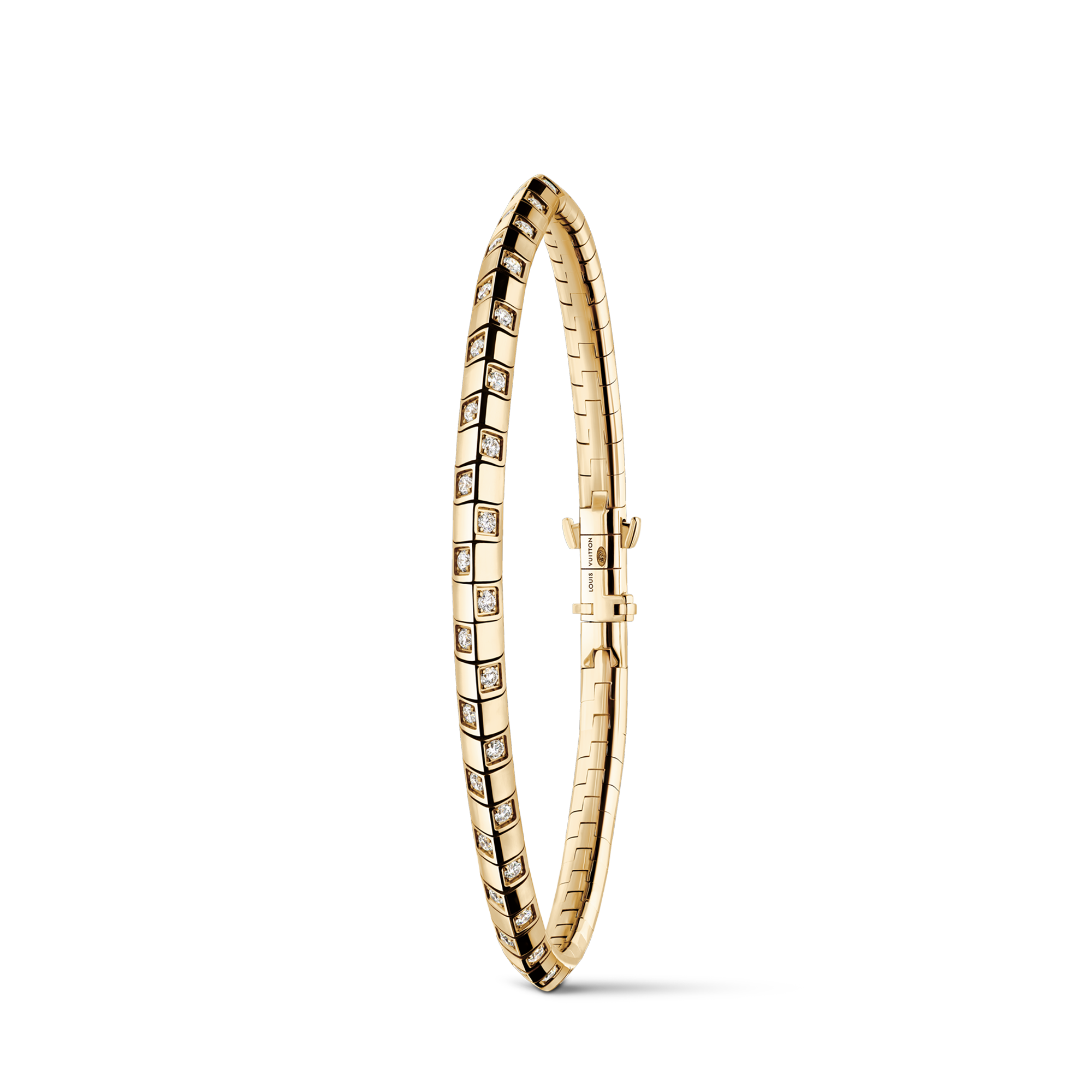 Le Damier de Louis Vuitton Small Bracelet, Yellow Gold and Diamonds  in Jewellery