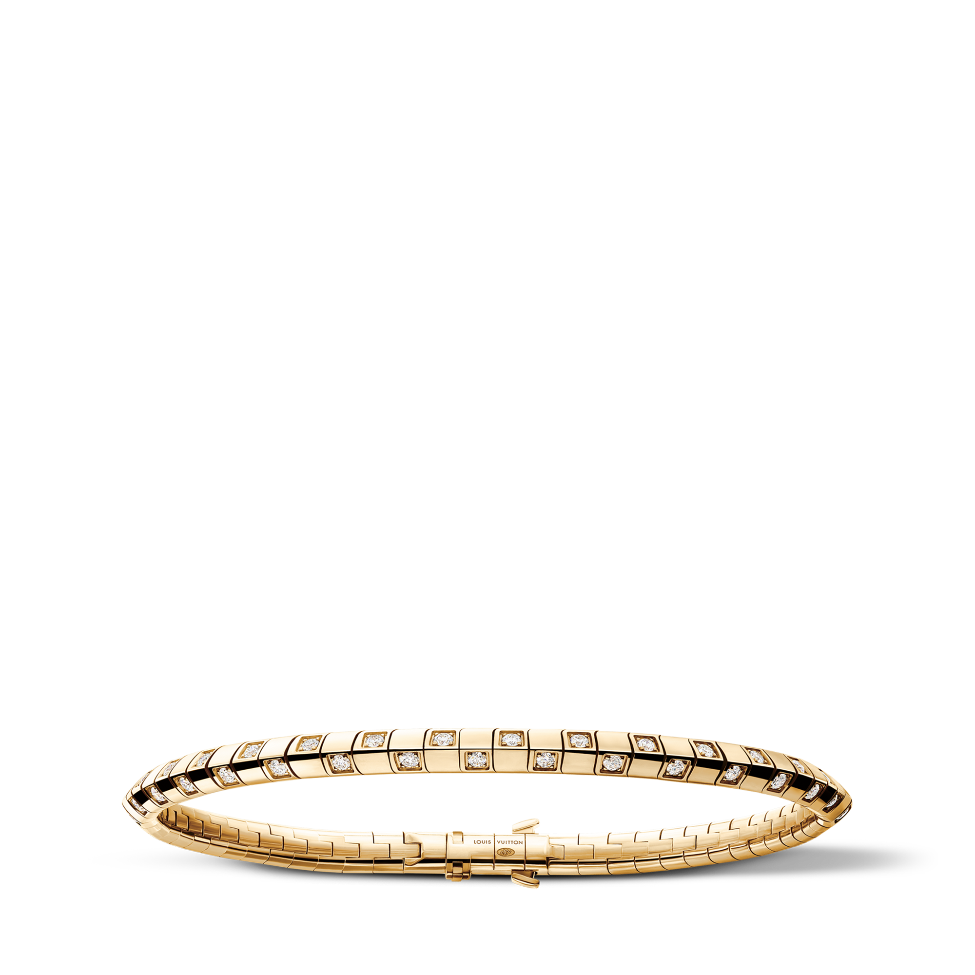 Le Damier de Louis Vuitton Small Bracelet, Yellow Gold and Diamonds  in Jewellery