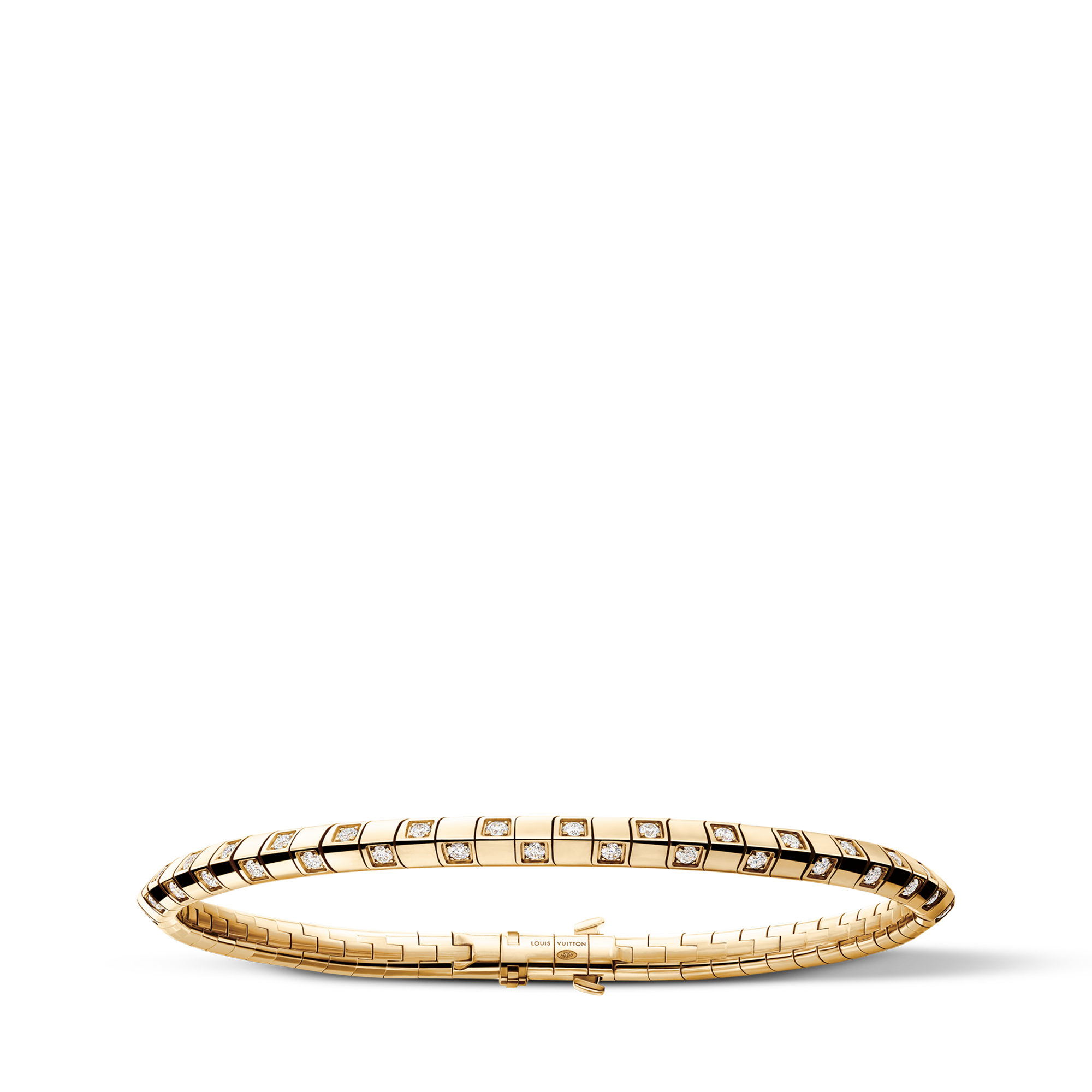 Le Damier de Louis Vuitton Small Bracelet, Yellow Gold and Diamonds  in Jewellery