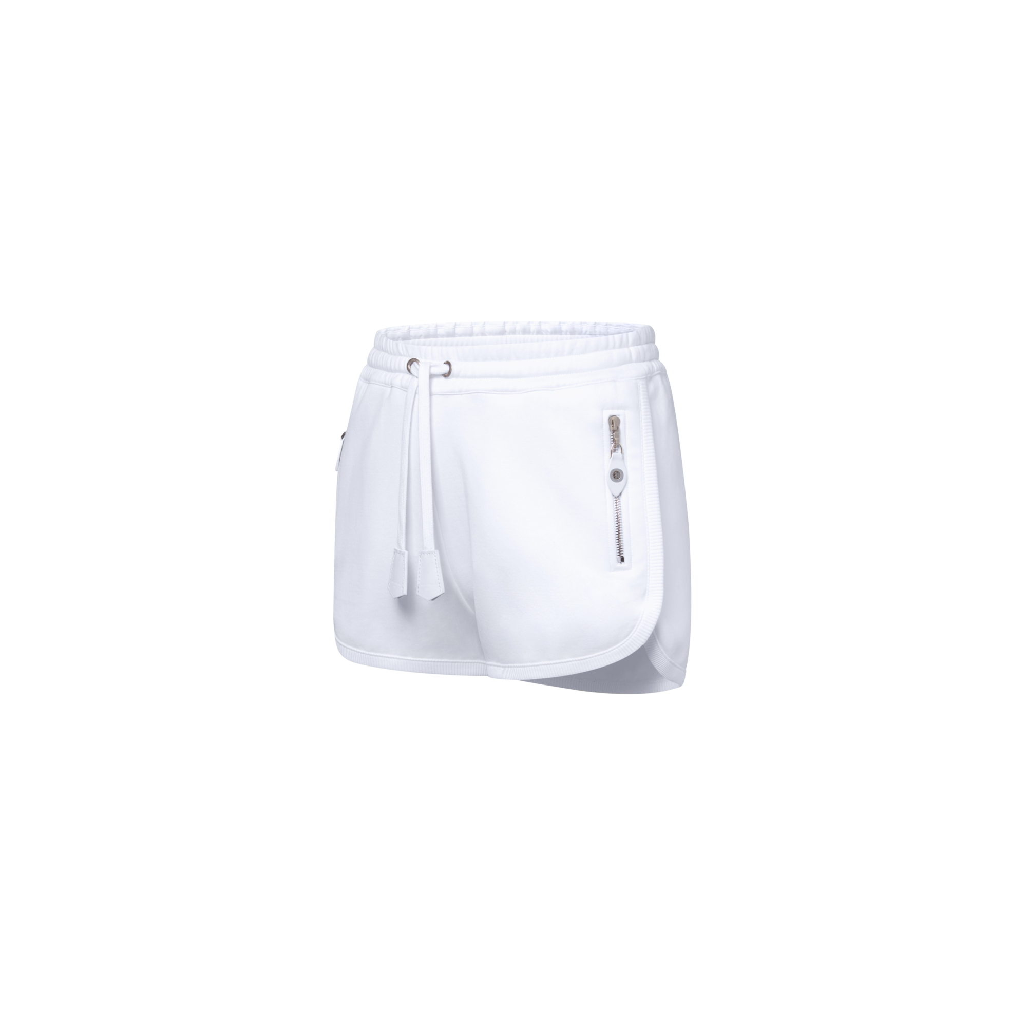 Leather Accent Jogging Shorts  in Women