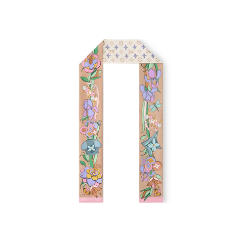 Leather Flowers Bandeau . in Women's Accessories Silk Squares and Bandeaus collections by Louis Vuitton (Product zoom)