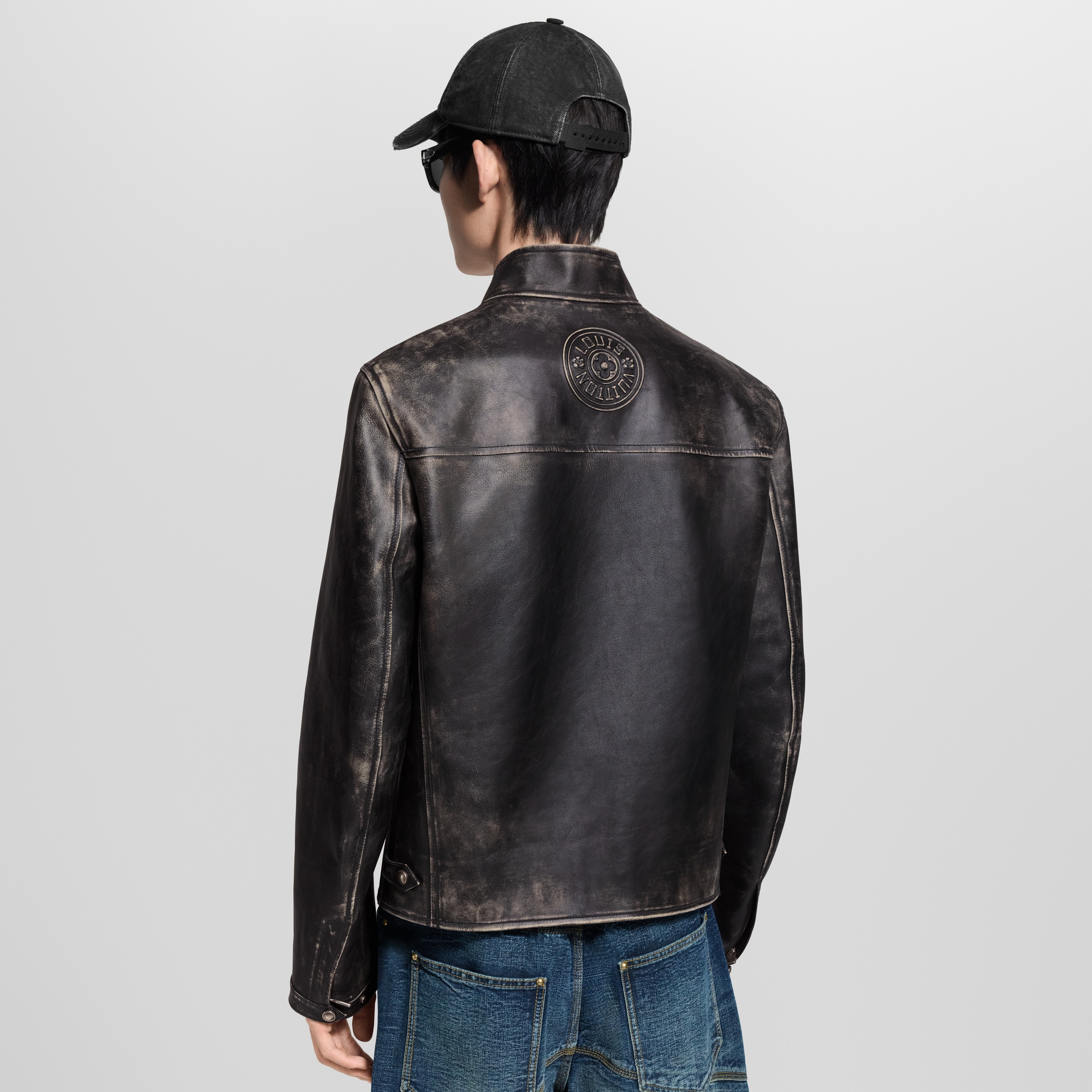 Leather Karate Jacket  in Men