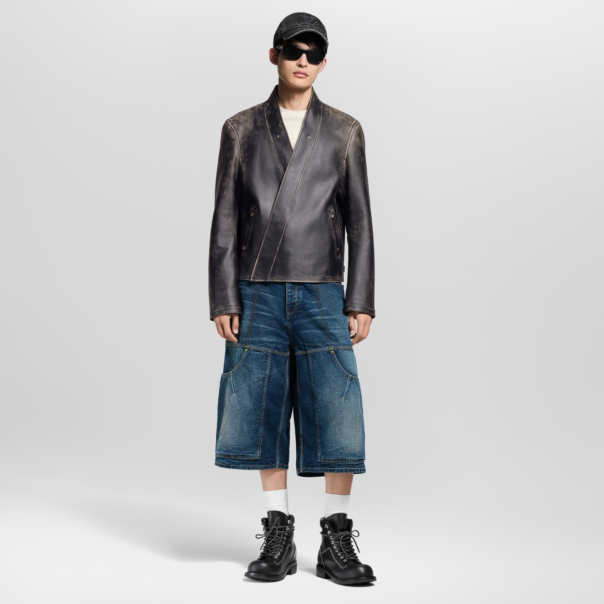 Leather Karate Jacket  in Men
