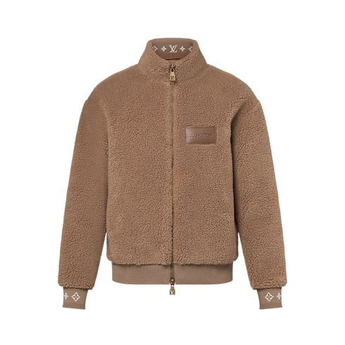 Leather Patch Fleece Blouson in Men's Ready-to-Wear All Ready-to-Wear collections by Louis Vuitton (Product zoom)