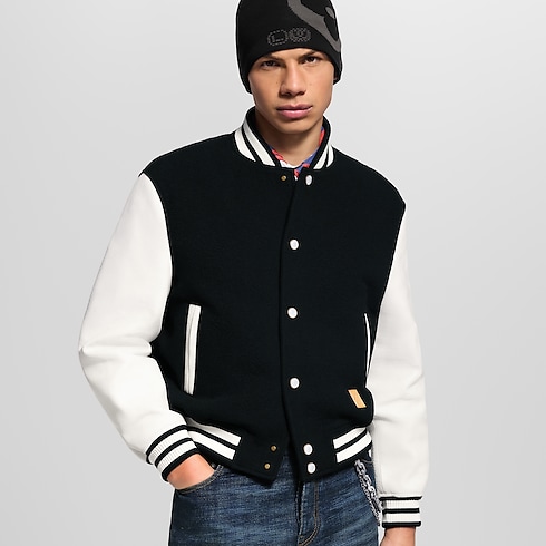 Leather Signature Varsity Jacket in Men's Ready-to-Wear Outerwear and Coats collections by Louis Vuitton (Product zoom)