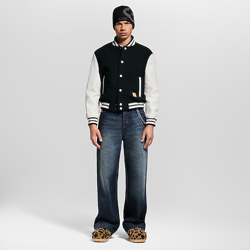 Leather Signature Varsity Jacket in Men's Ready-to-Wear Outerwear and Coats collections by Louis Vuitton (Product zoom)