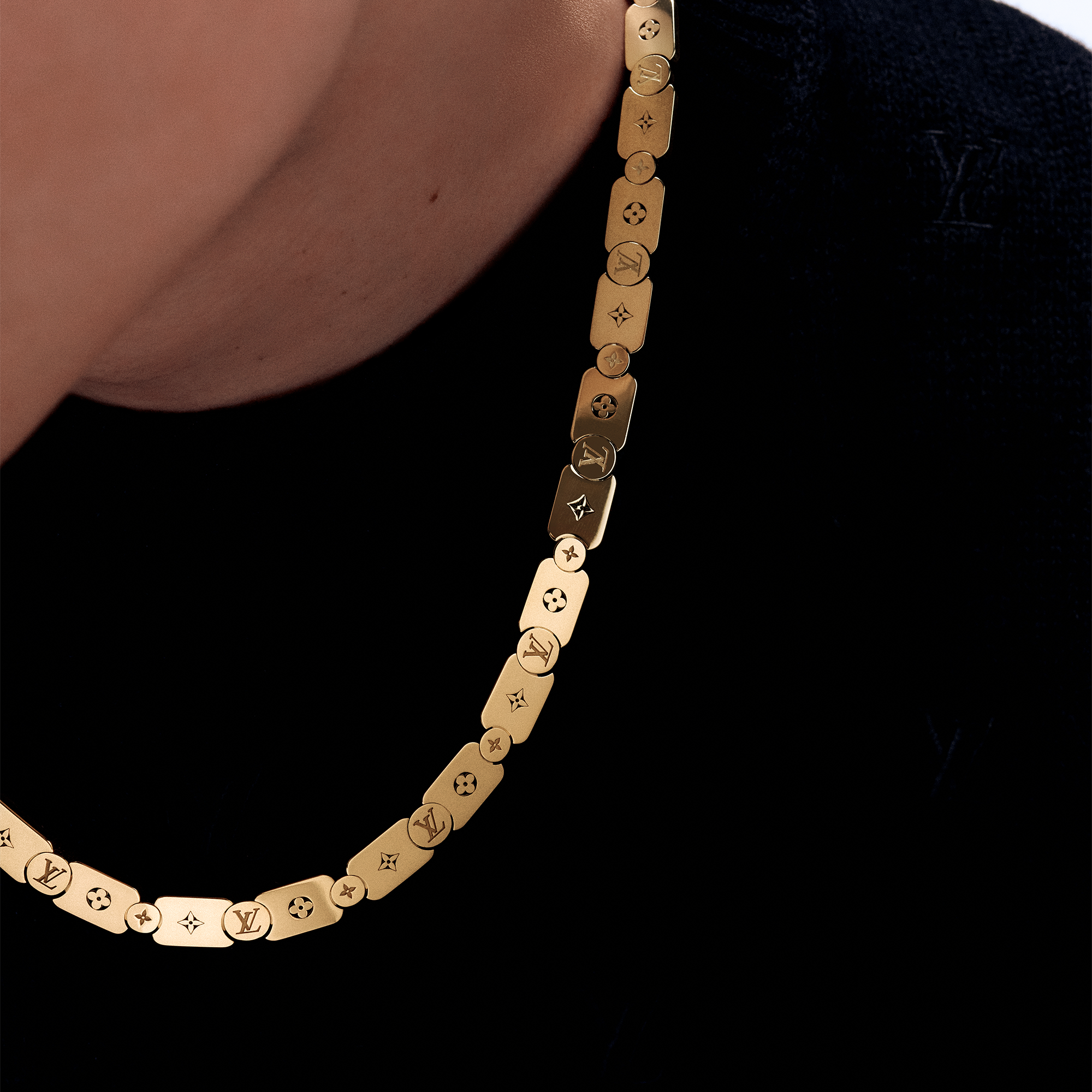 Les Gastons Vuitton Gourmette Necklace, Yellow Gold  in Les Extraordinaires