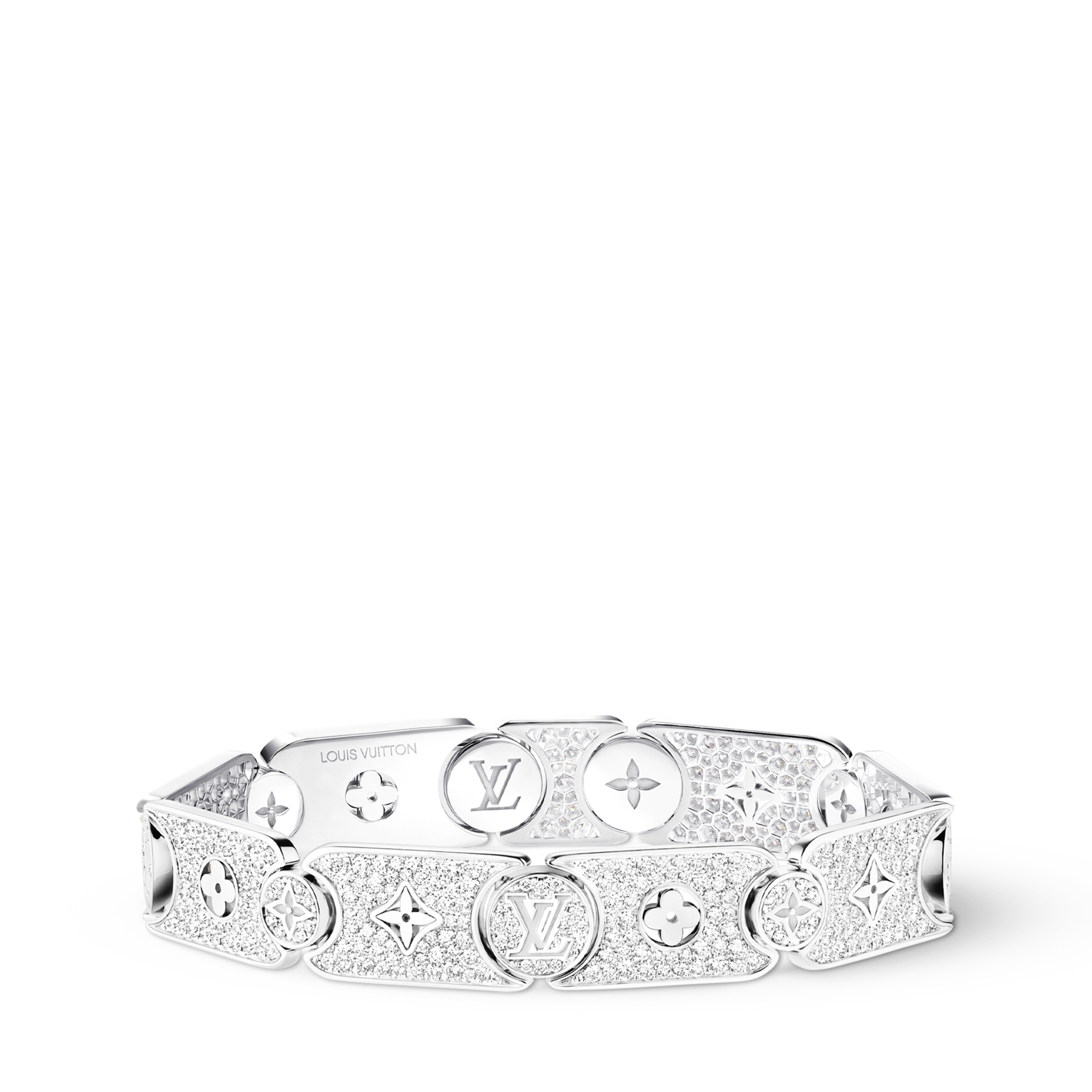 Les Gastons Vuitton Masterpiece Gourmette Bracelet, White Gold and Diamonds  in Jewellery