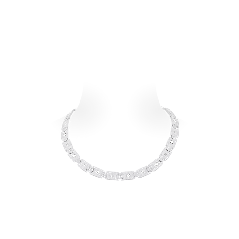 Les Gastons Vuitton Masterpiece Gourmette Necklace, White Gold and Diamonds in Jewellery's Categories Necklaces and Pendants collections by Louis Vuitton (Product zoom)