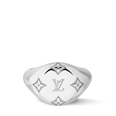 Les Gastons Vuitton Signet Ring, White Gold in Jewellery's Categories Rings collections by Louis Vuitton (Product zoom)