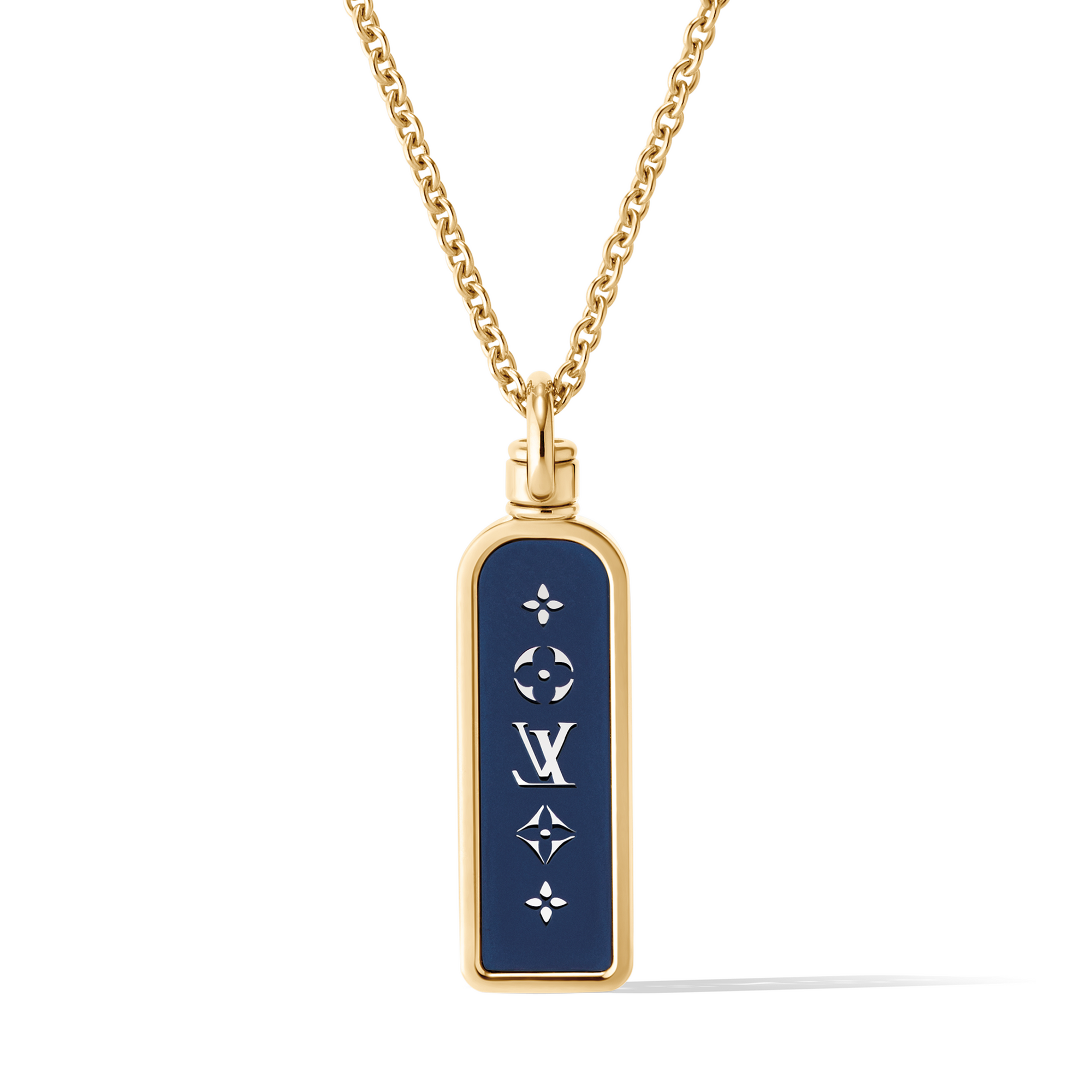 Les Gastons Vuitton Small Tag Pendant, Yellow Gold and Titanium  in Les Extraordinaires