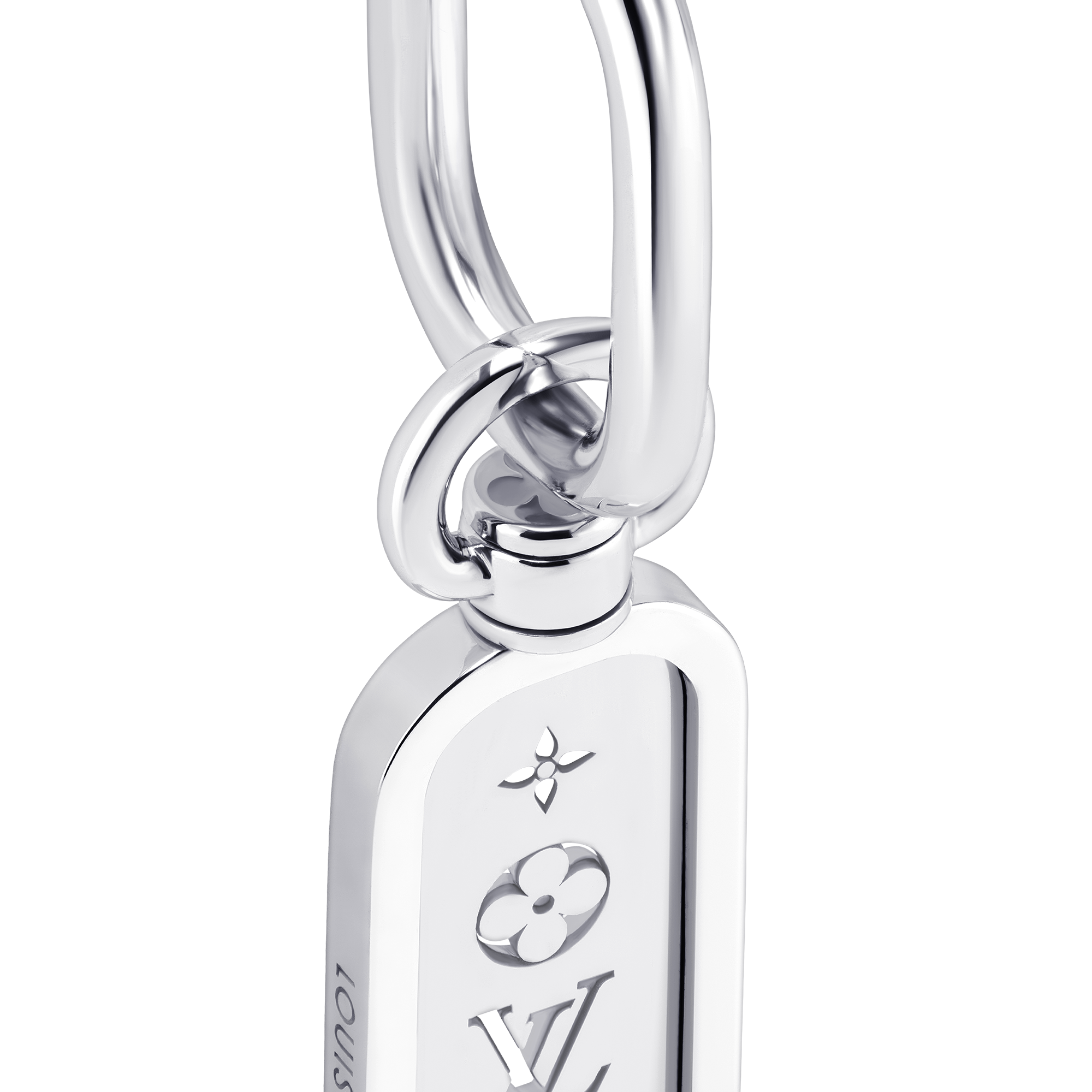 Les Gastons Vuitton Tag Single Hoop, White Gold  in Les Extraordinaires