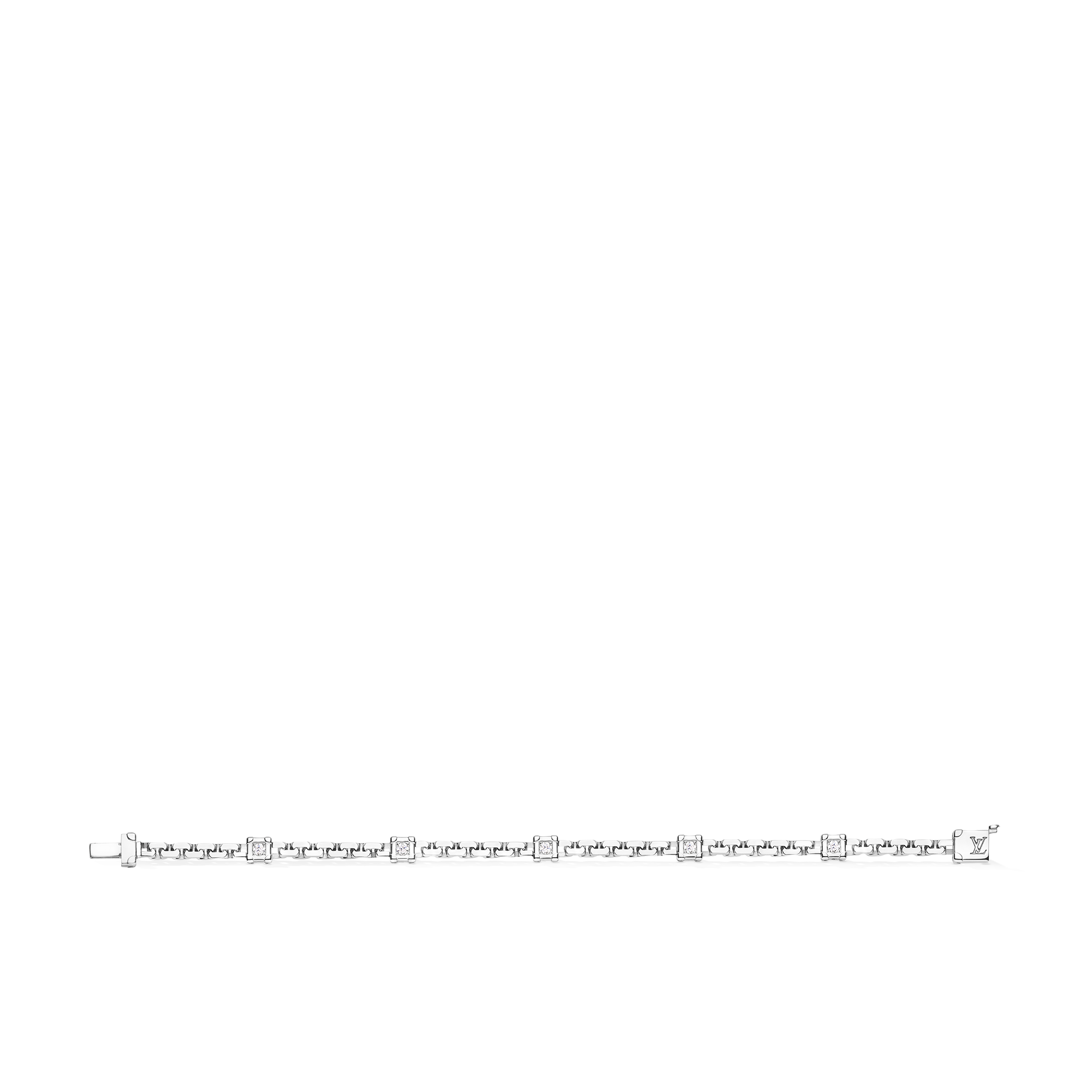 Les Gastons Vuitton Trunk Bracelet, White Gold and Diamonds  in Jewellery