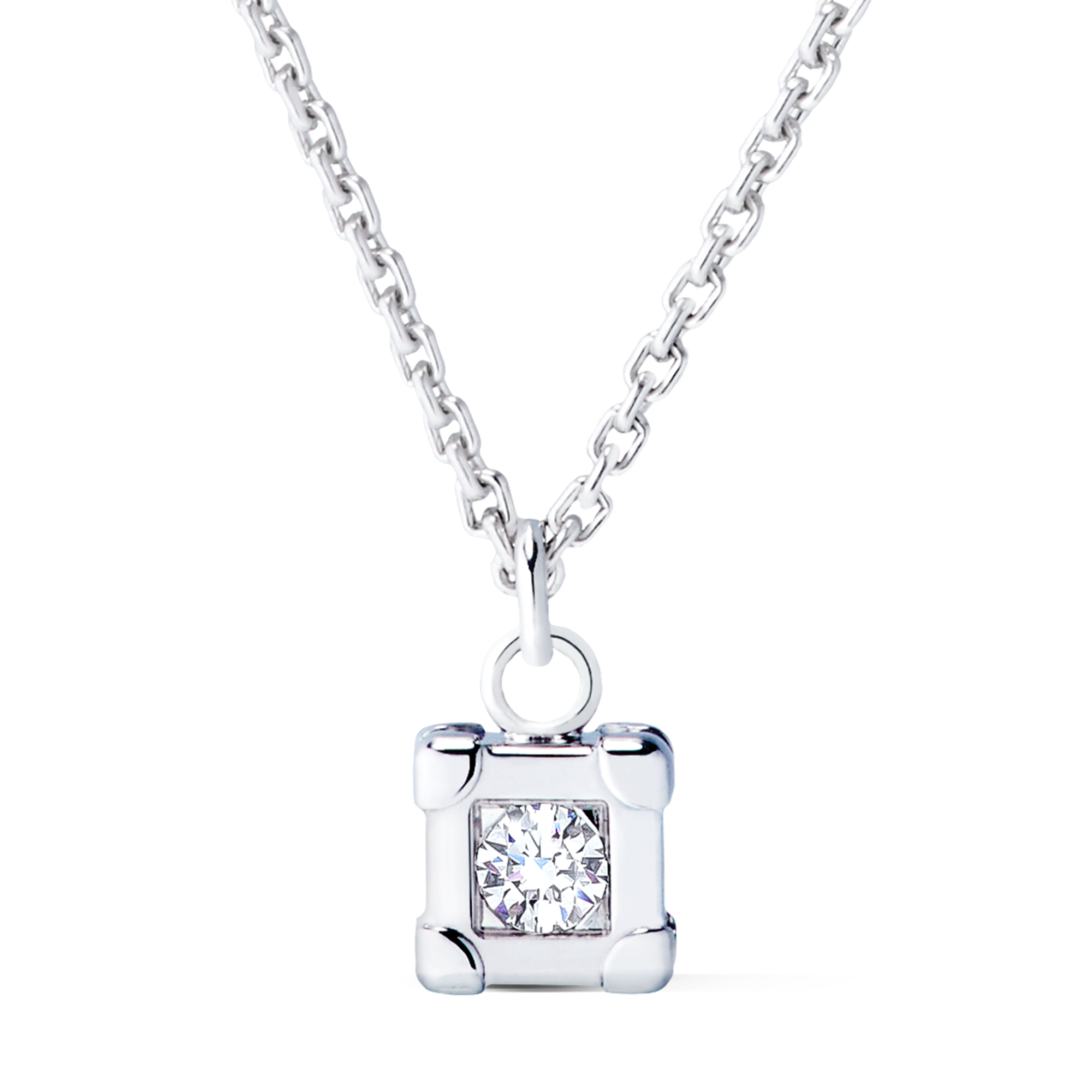 Les Gastons Vuitton Trunk Pendant, White Gold and Diamond  in Les Extraordinaires