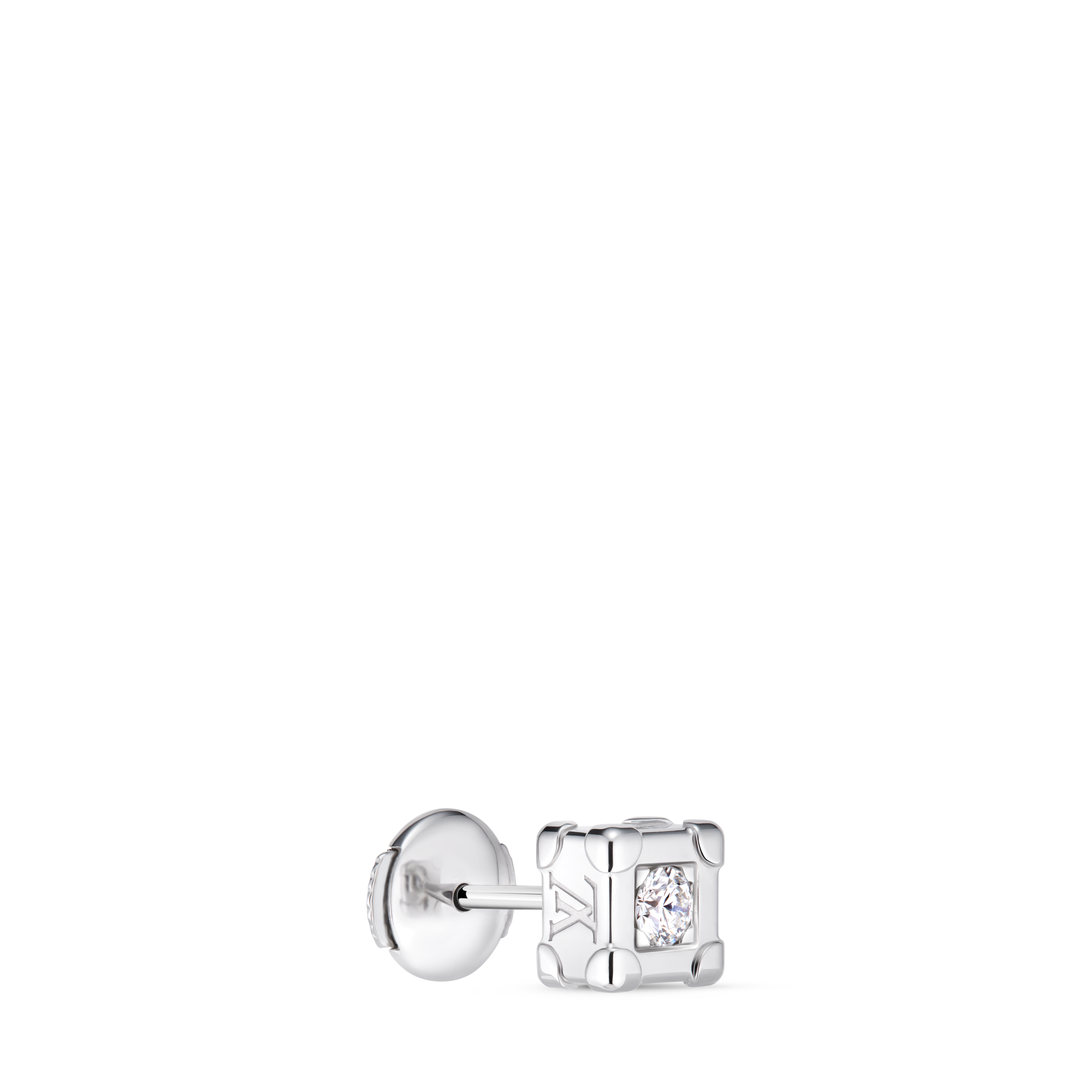 Les Gastons Vuitton Trunk Stud, White Gold and Diamond  in Les Extraordinaires