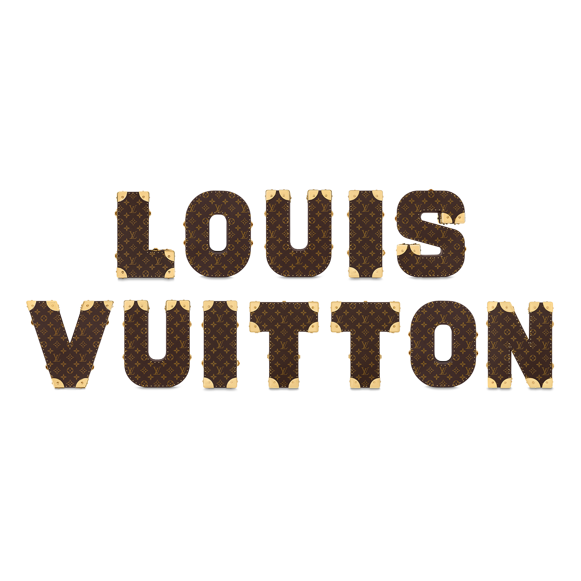 Letter Trunk V Monogram in Les Extraordinaires