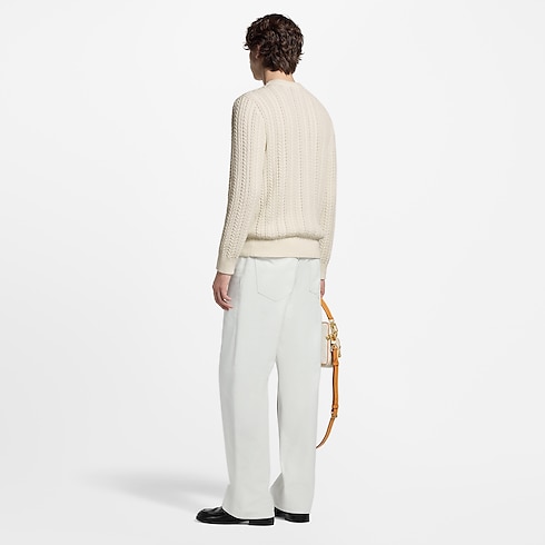 Long-Sleeved Cable-Knit Crewneck in Men's Ready-to-Wear Knitwear and Sweatshirts collections by Louis Vuitton (Product zoom)