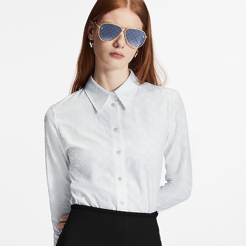 Long Sleeved Fitted Shirt in Women's Ready-to-Wear Tops collections by Louis Vuitton (Product zoom)