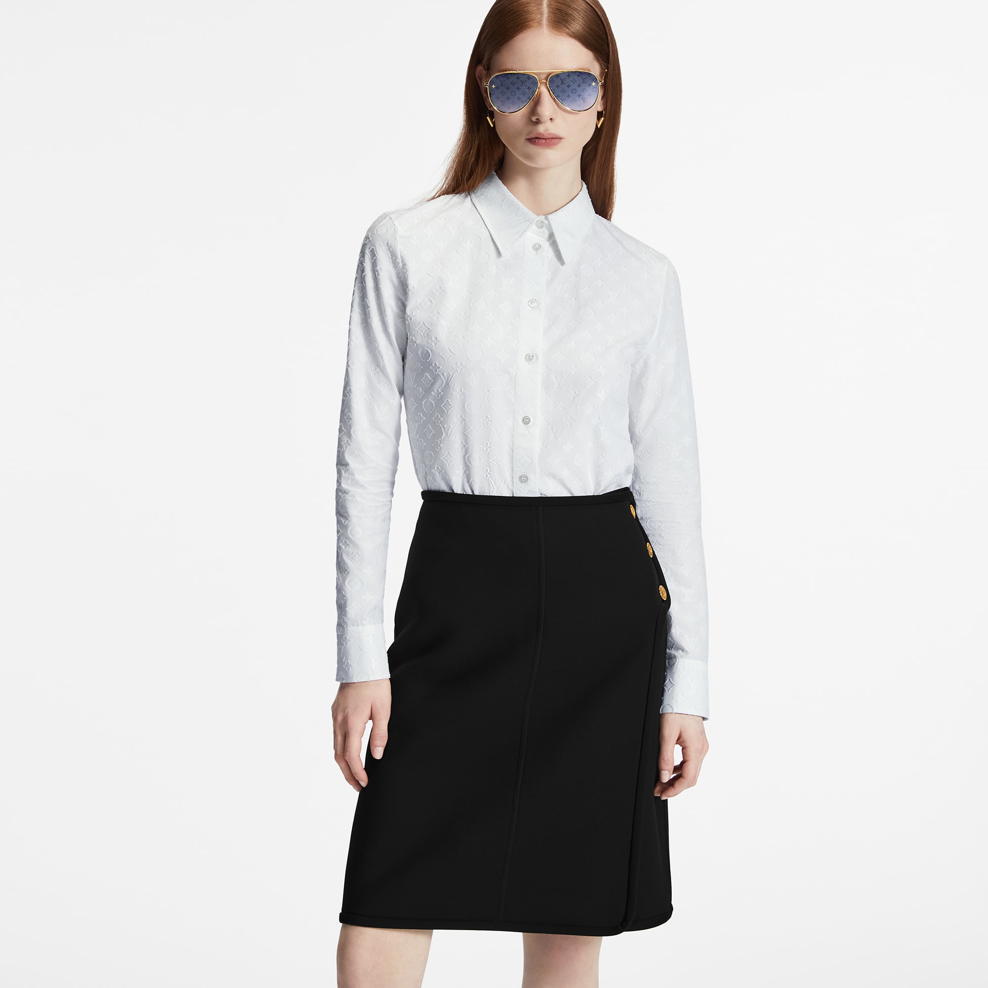 Long Sleeved Fitted Shirt  in Women