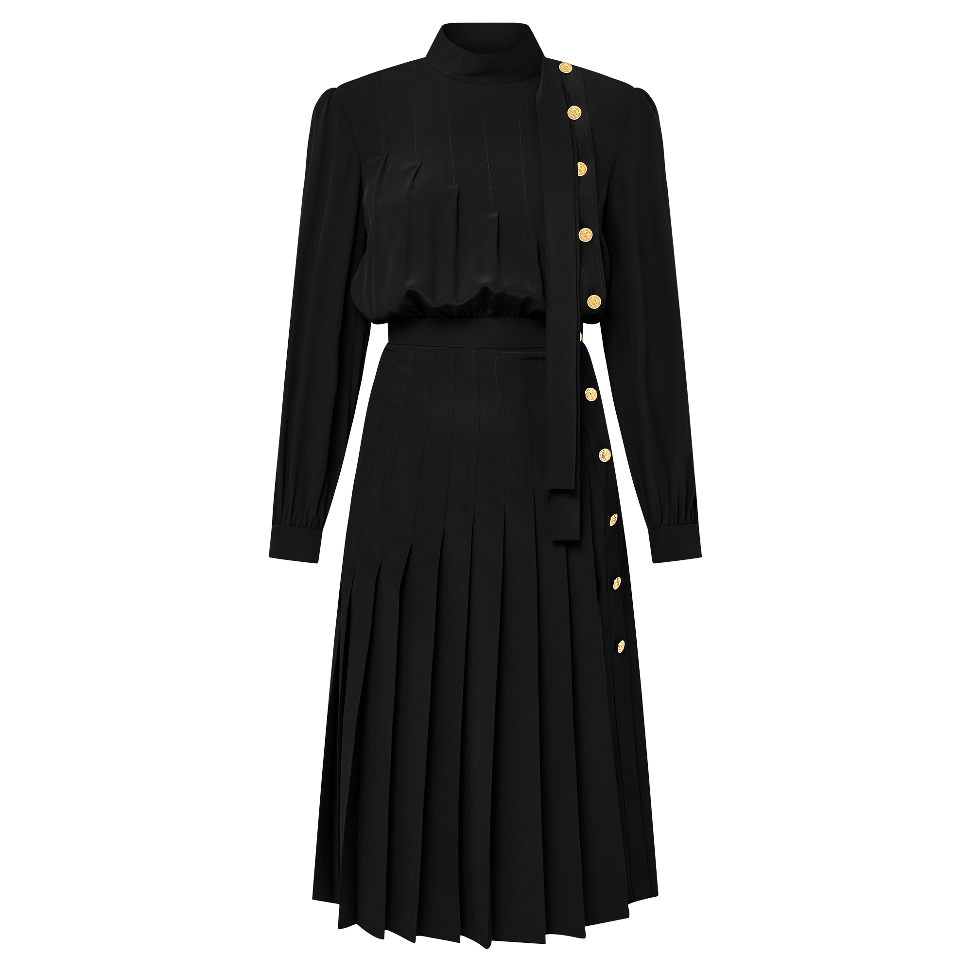 Long-Sleeved Pleat Dress - Ready-to-Wear | LOUIS VUITTON