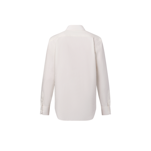 Long-Sleeved Silk And Cotton-Blend Evening Shirt in Men's Ready-to-Wear Shirts collections by Louis Vuitton (Product zoom)