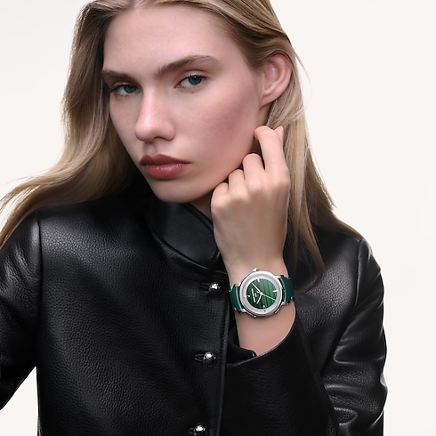 Louis Vuitton Escale, Automatic, 40mm, Platinum and malachite in Watches's Watches Collections Louis Vuitton Escale collections by Louis Vuitton (Product zoom)