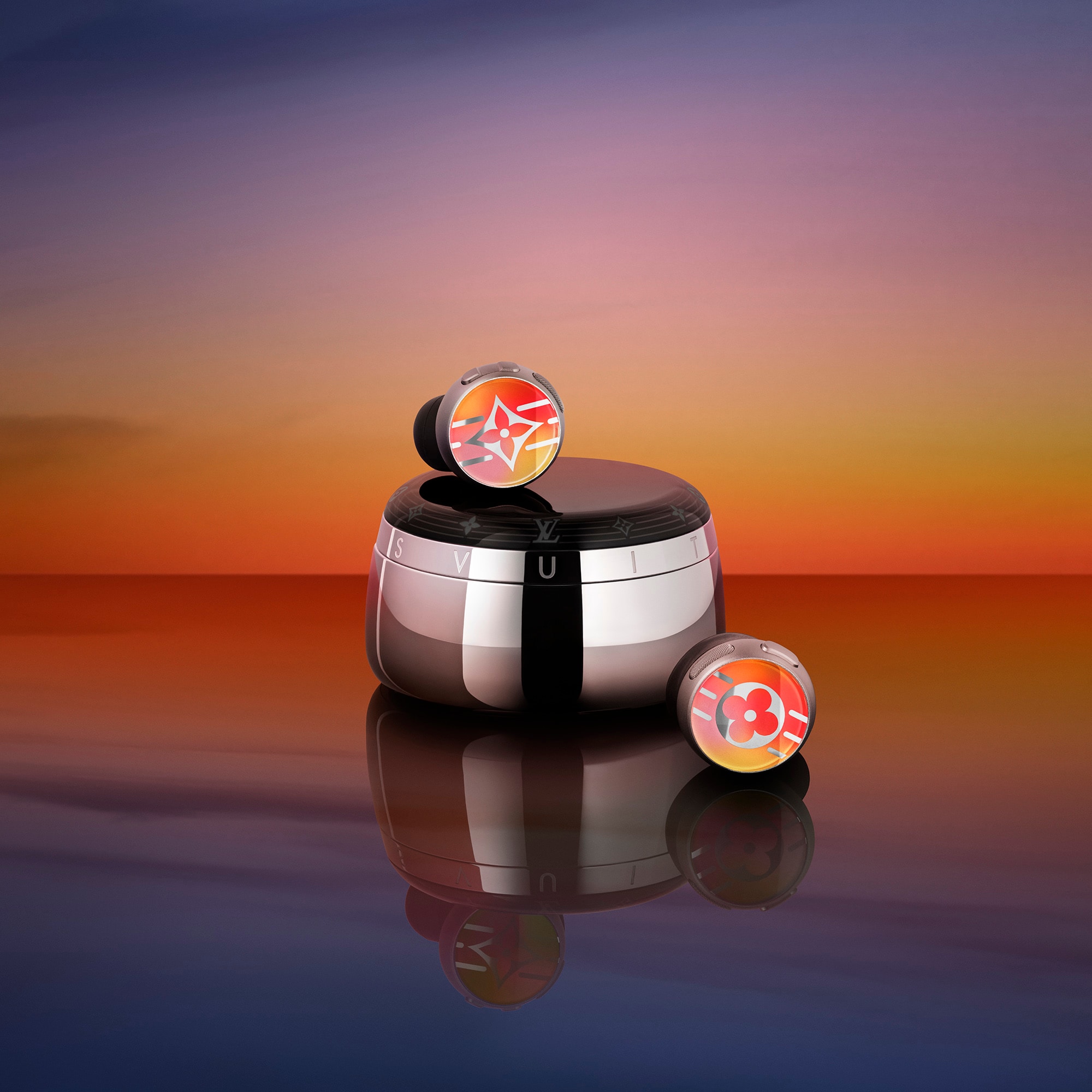 Louis Vuitton Horizon Light Up Earphones - Red-to-Orange Gradient  in Trunks, Travel and Home