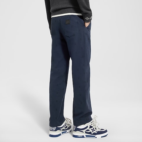 LV Blason Cotton Chino Pants in Men's Ready-to-Wear Pants collections by Louis Vuitton (Product zoom)