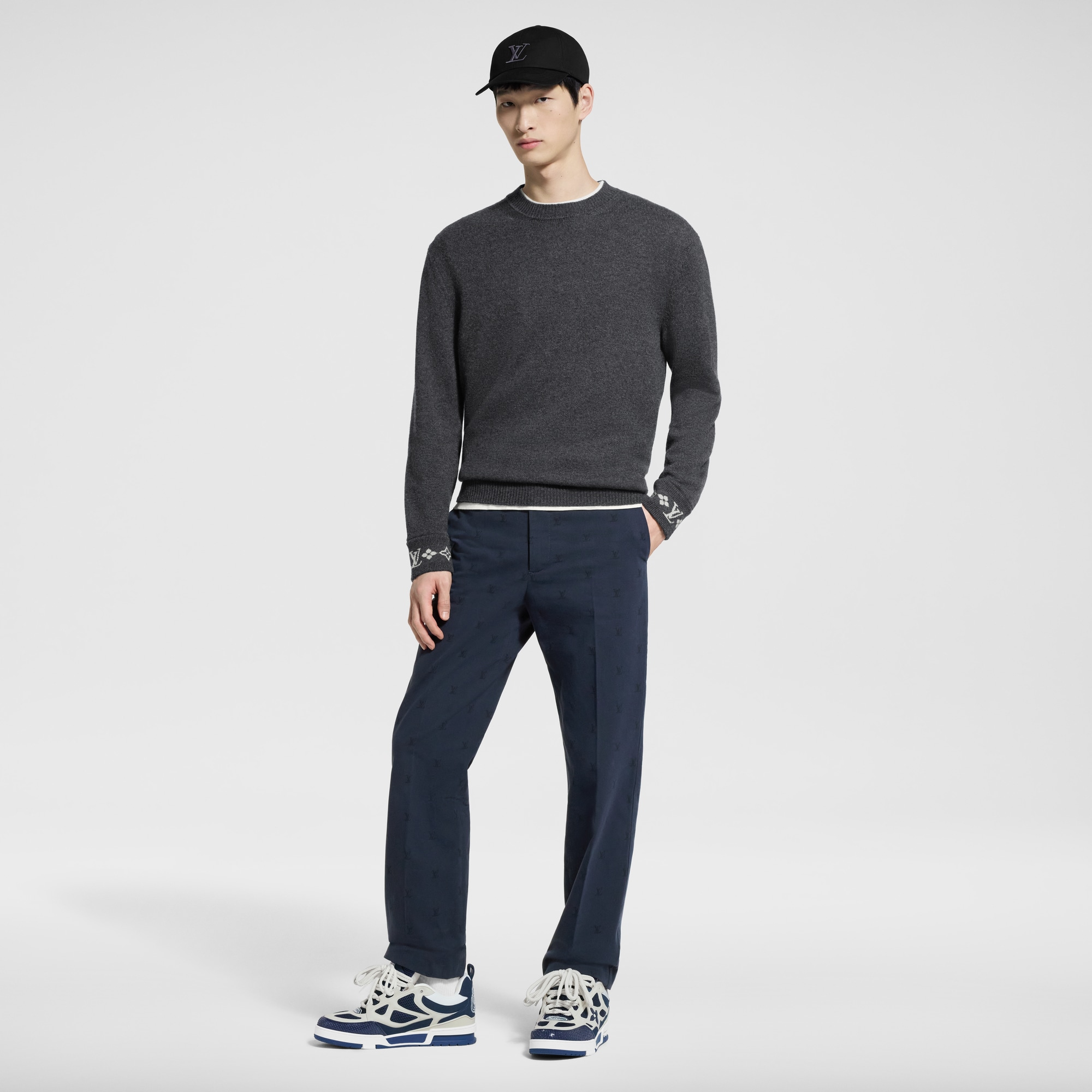 LV Blason Cotton Chino Pants  in Men
